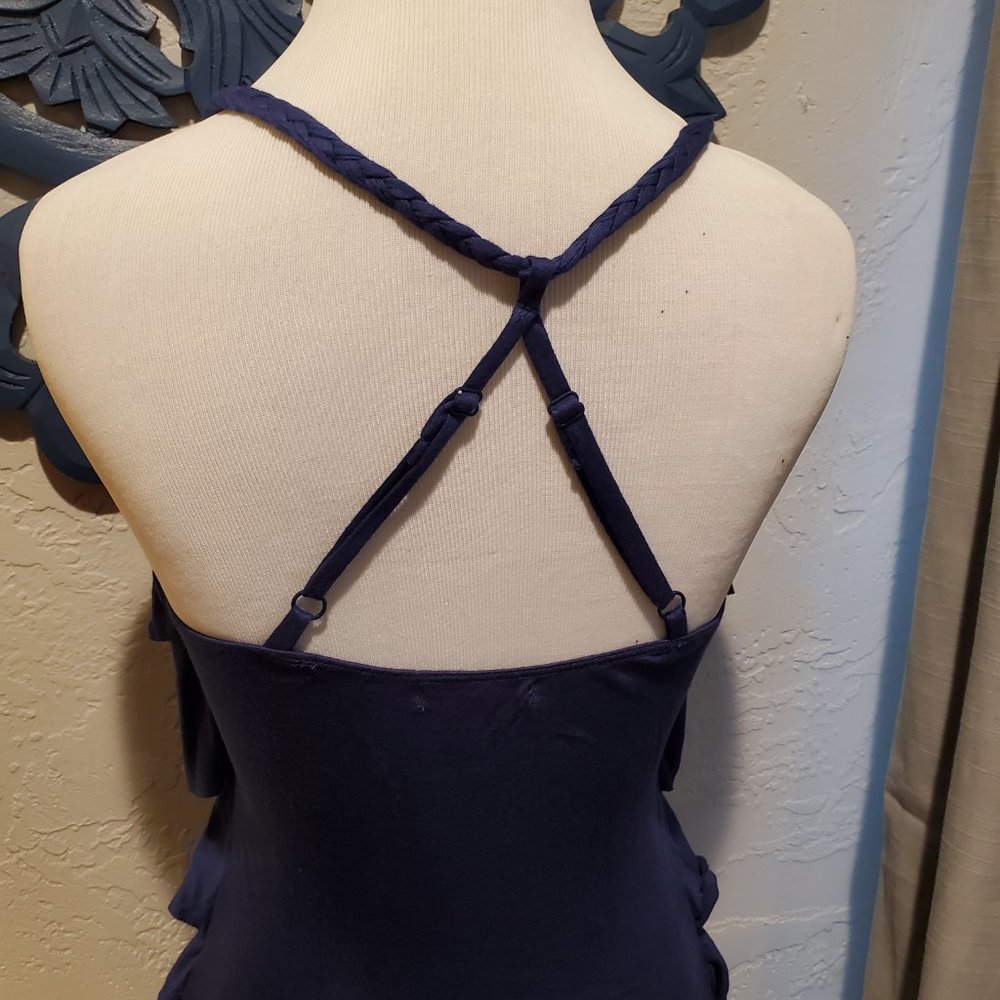 Mine Blue Ruffle Top - Picture 2 of 3